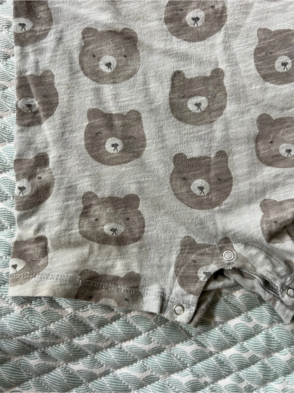 Rylee + Cru Bear Print Sleeveless Romper